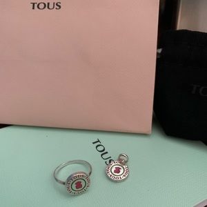 Tous matching ring & pendant